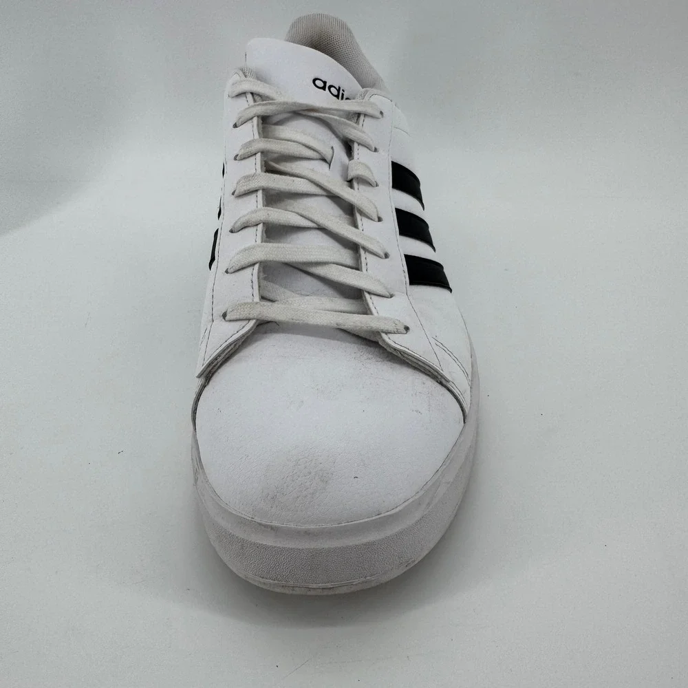 Adidas Grand Court Base‎ 2.0 Mens Shoes White Black GW9195 Size 13